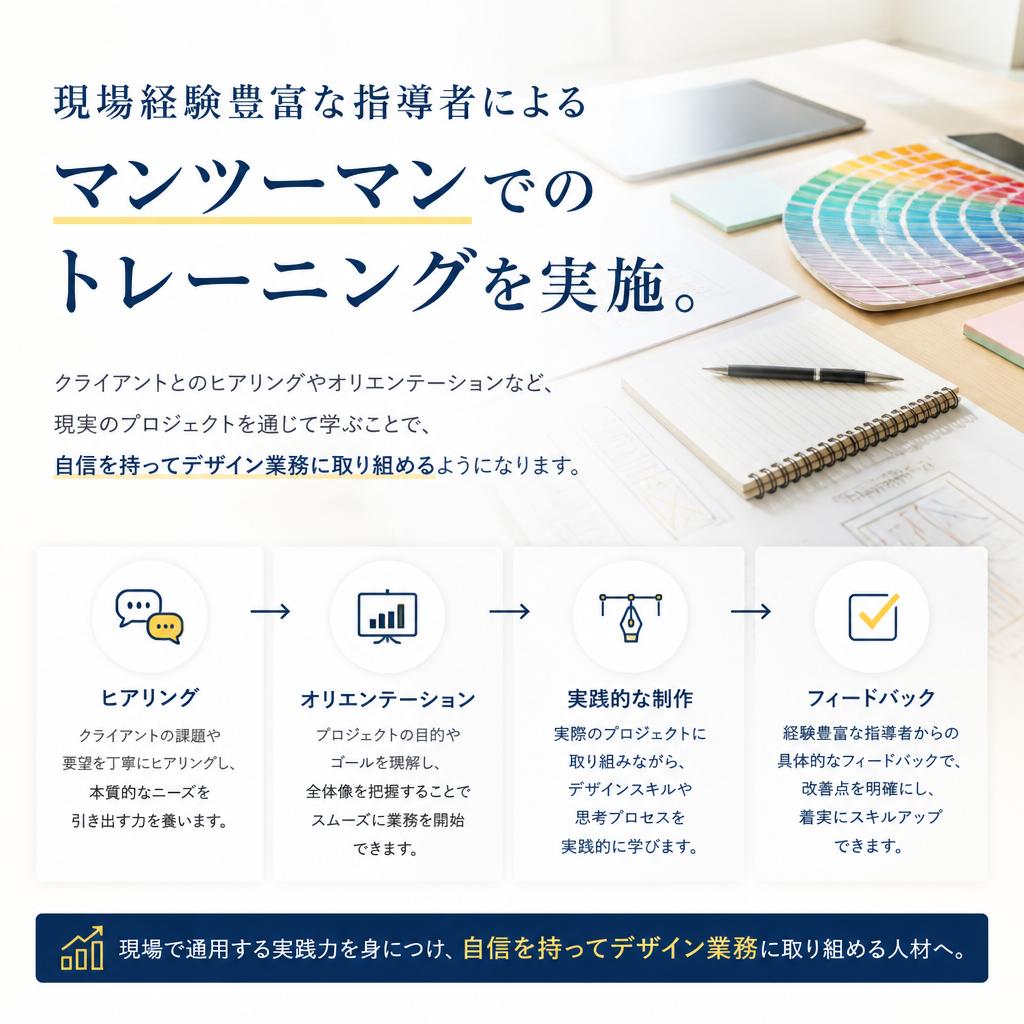 充実した研修制度で確実に成長