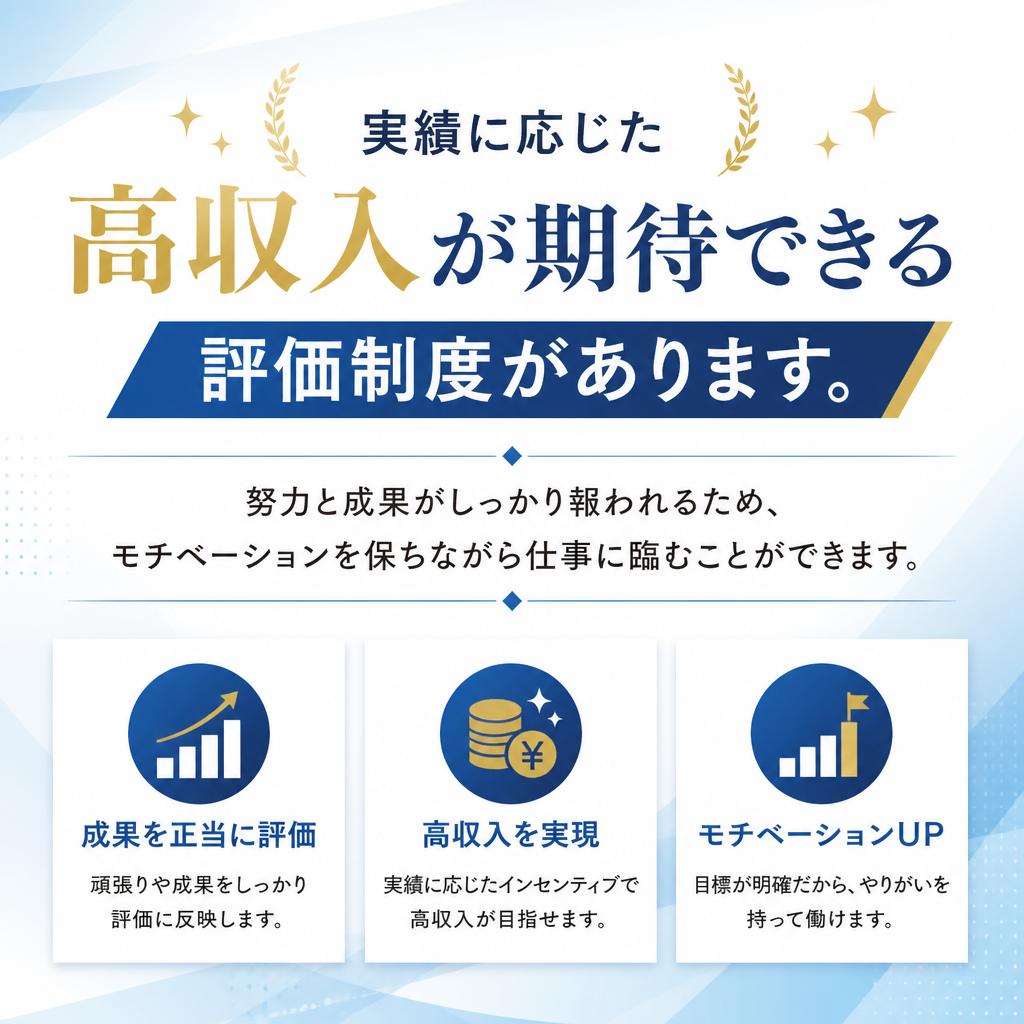 高収入を目指せる環境